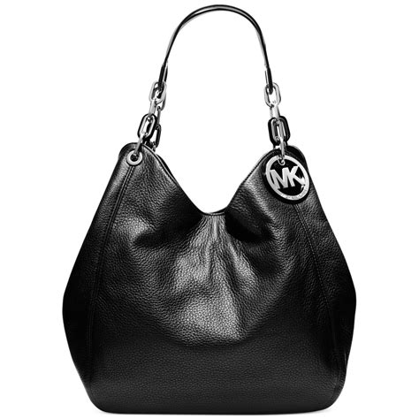 michael kors fulton shoulder bag with silver hardware|fulton large shoulder bag.